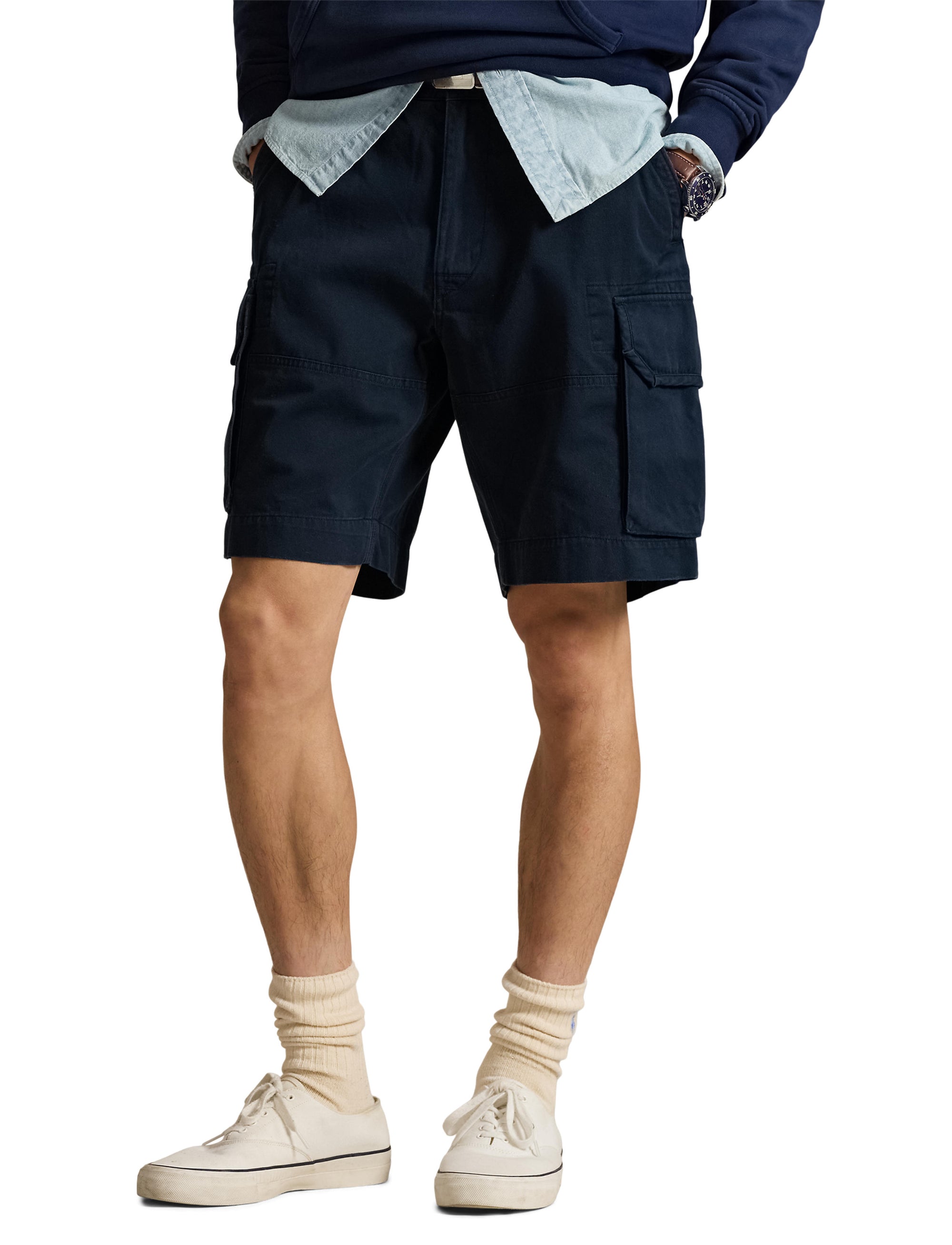2pcs / NEW // AVIATOR NAVY CARGO NO SUBCLASS GELLAR SHORT