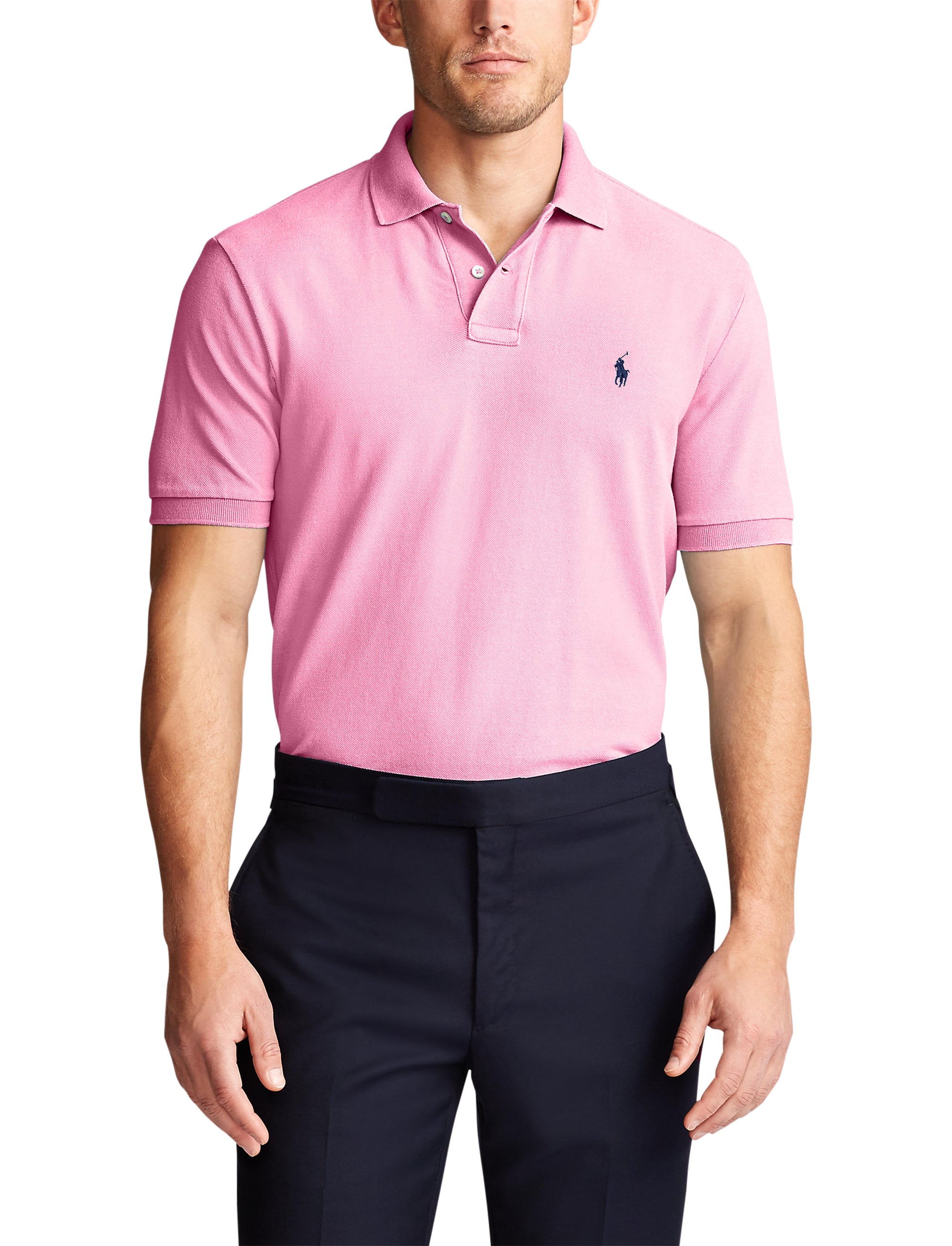 Polo en coton piqué coupe classique - Carmel Pink