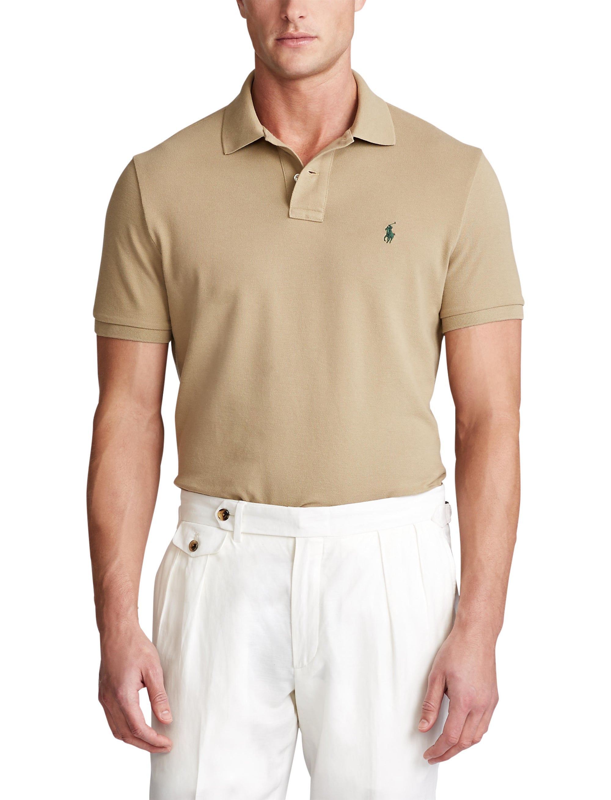 Polo coupe classique en coton piqué - Khaki Hill