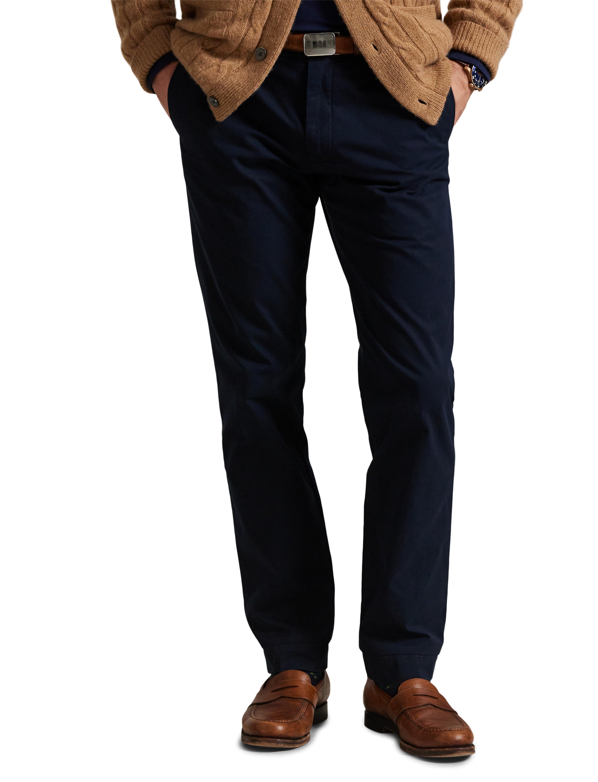Pantalon en sergé slim - Aviator Navy
