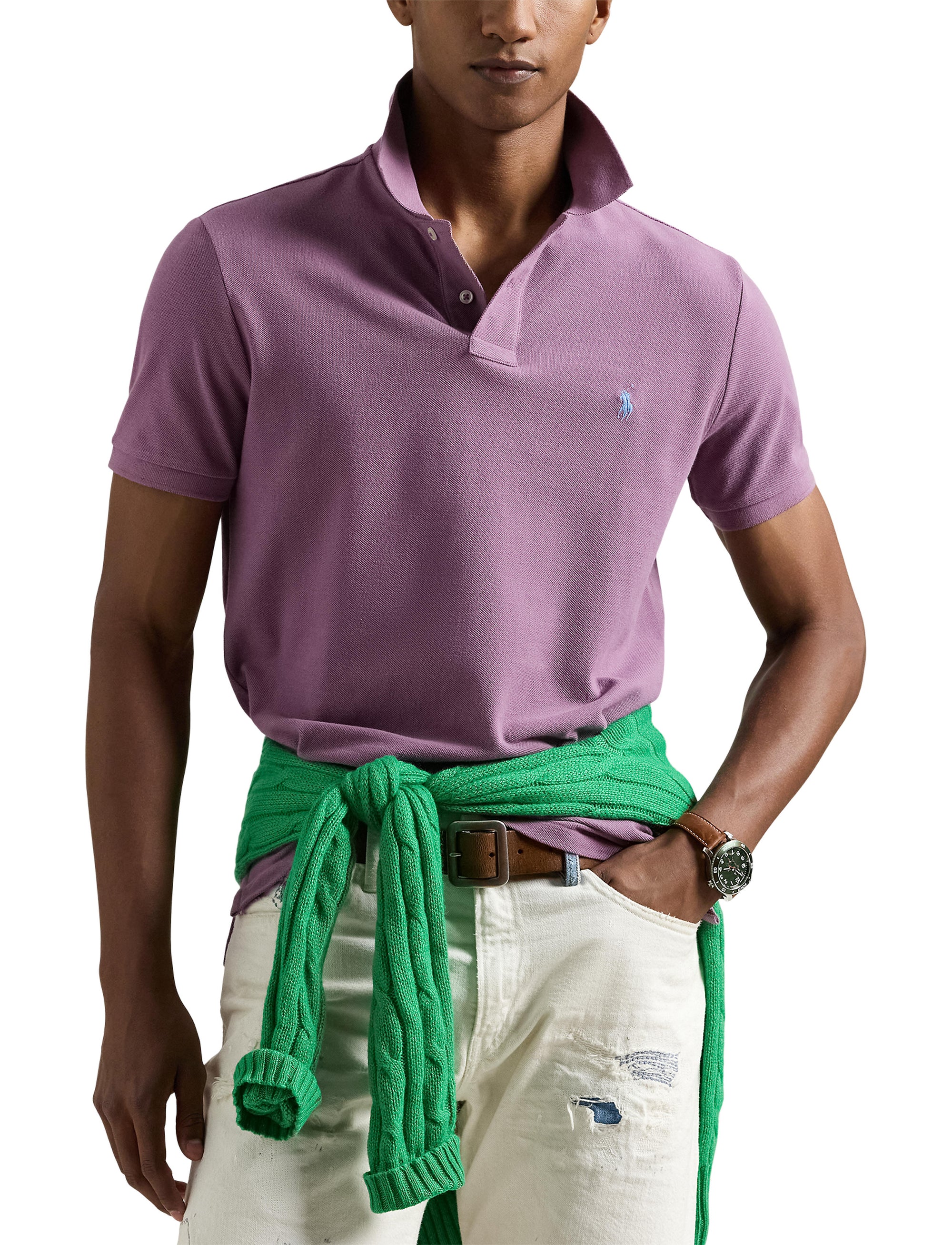 Polo iconique en coton piqué - Tea Rose