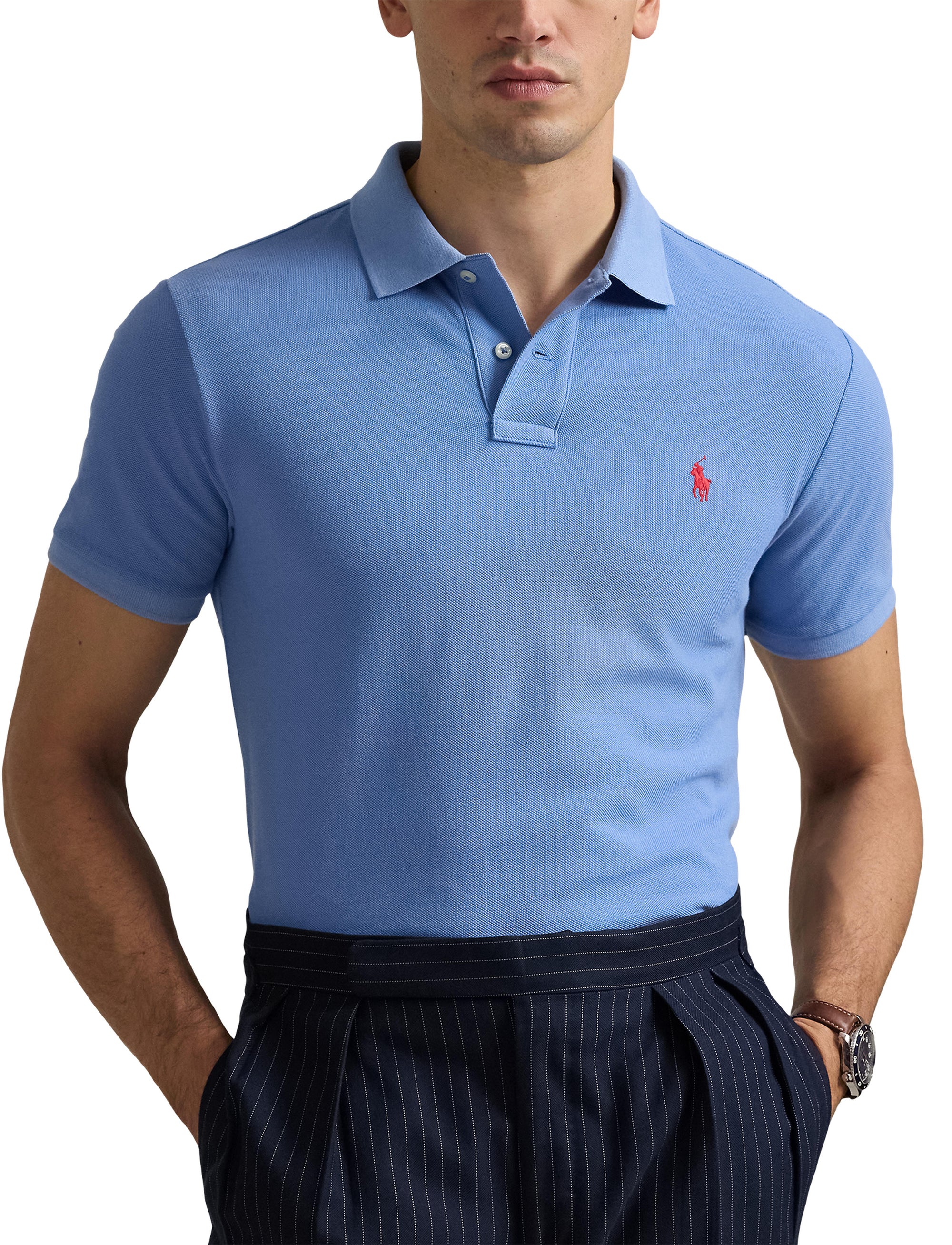 Polo iconique en coton piqué - Campus Blue