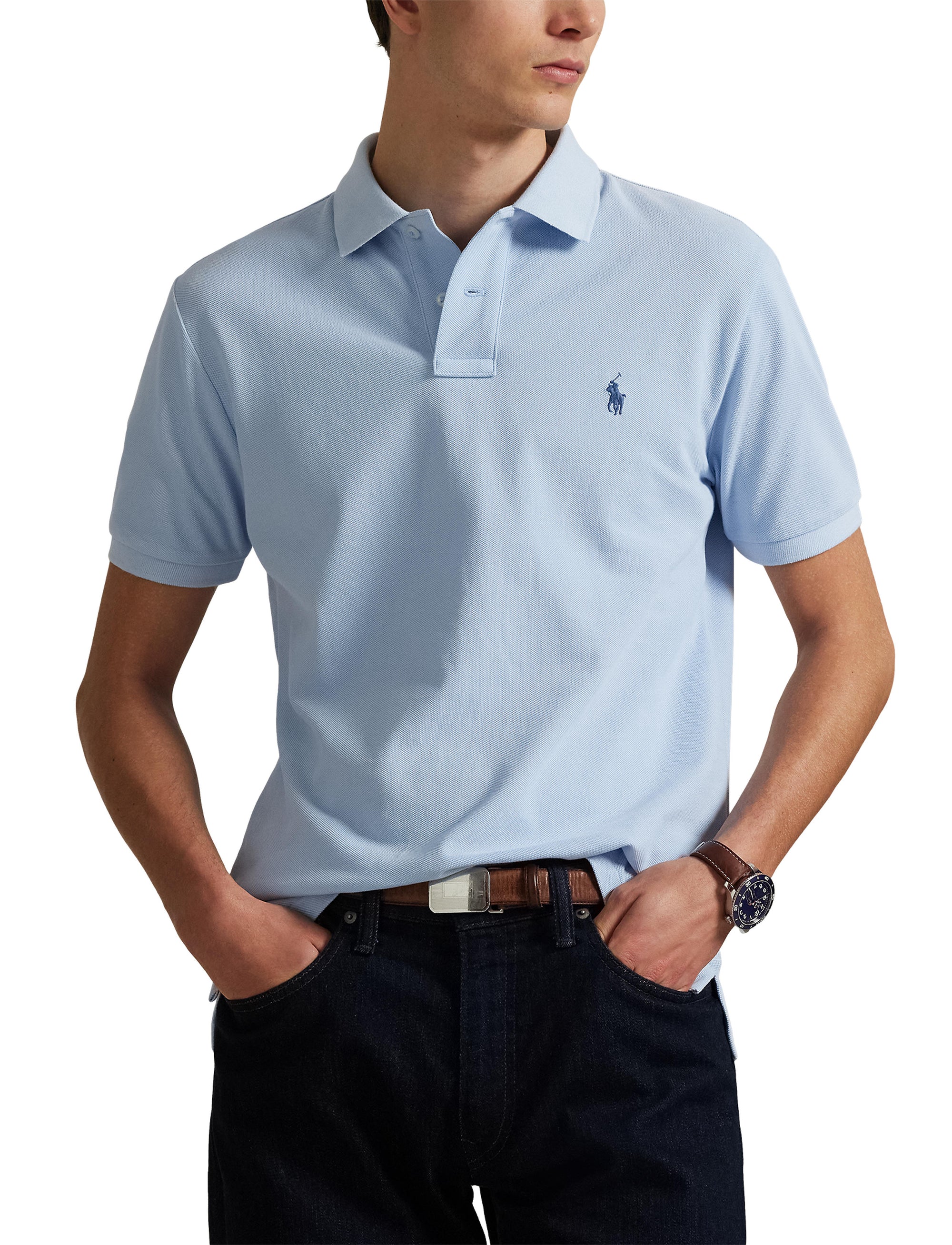 Polo iconique en coton piqué - Southport Blue