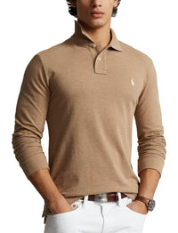 Polo coupe ajustée en piqué - Grey Cloud Heather