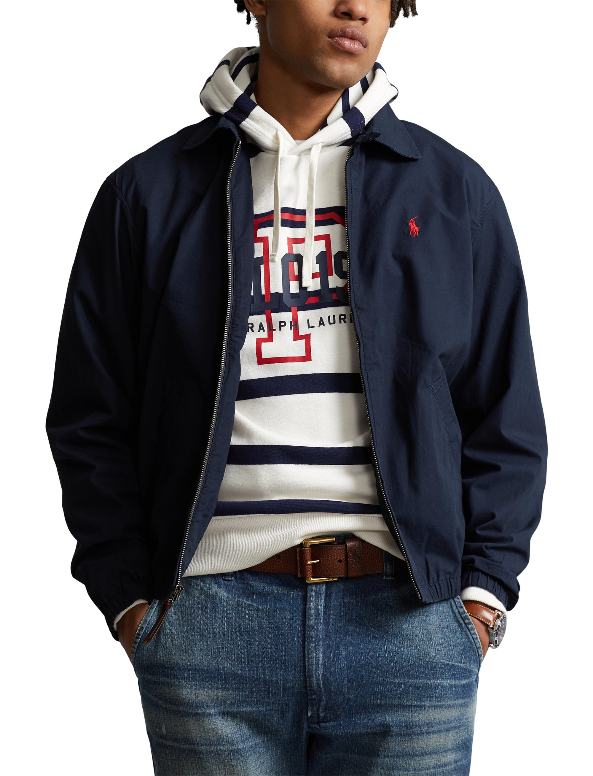 2pcs / NEW // AVIATOR NAVY WINDBREAKER UNLINED BAYPORT WB