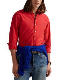 Chemise Oxford Slim Fit teinte en pièce - New Brick