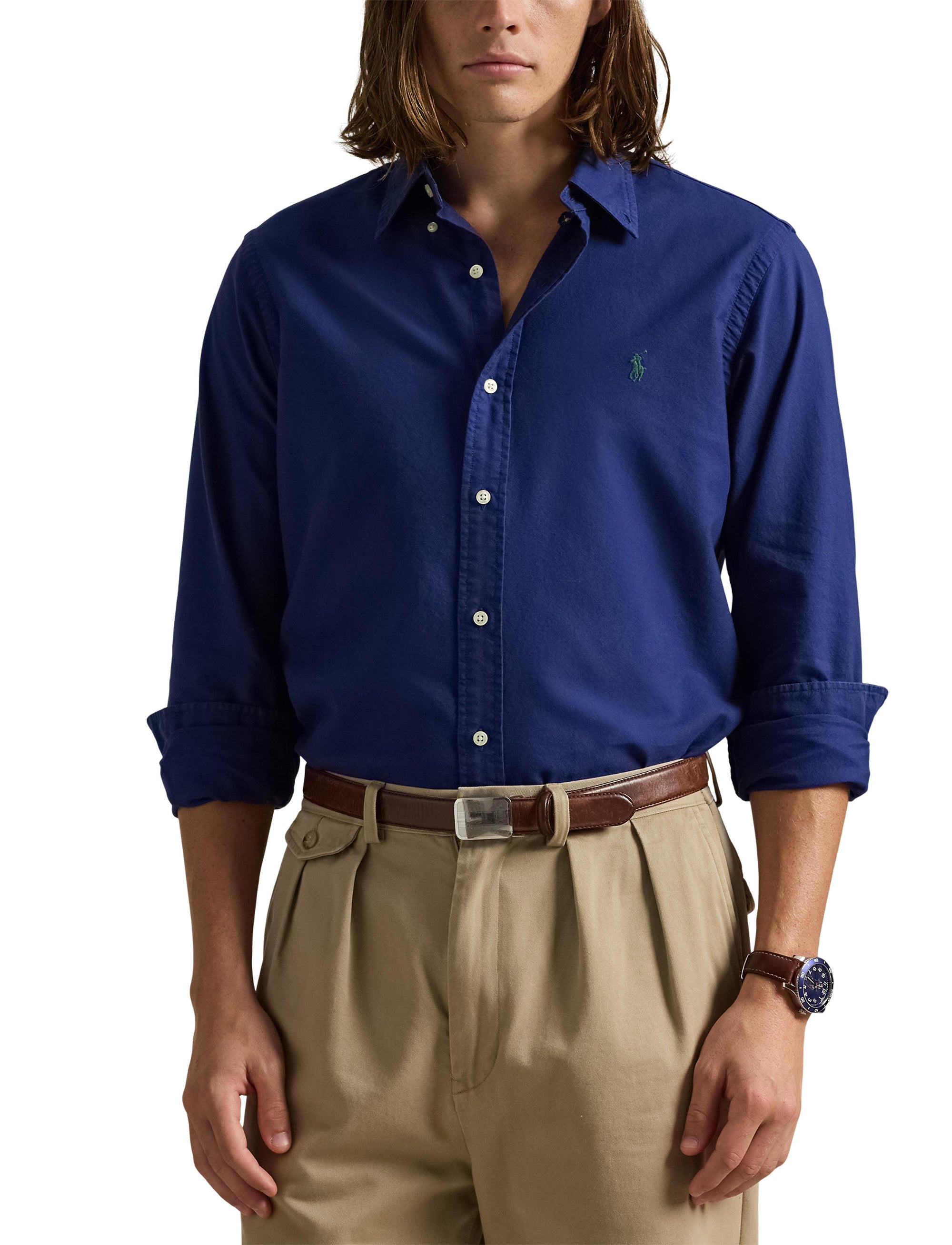 Chemise Oxford ajustée teinte en pièce - Freshwater