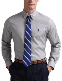 Chemise Oxford stretch Custom Fit - Grey
