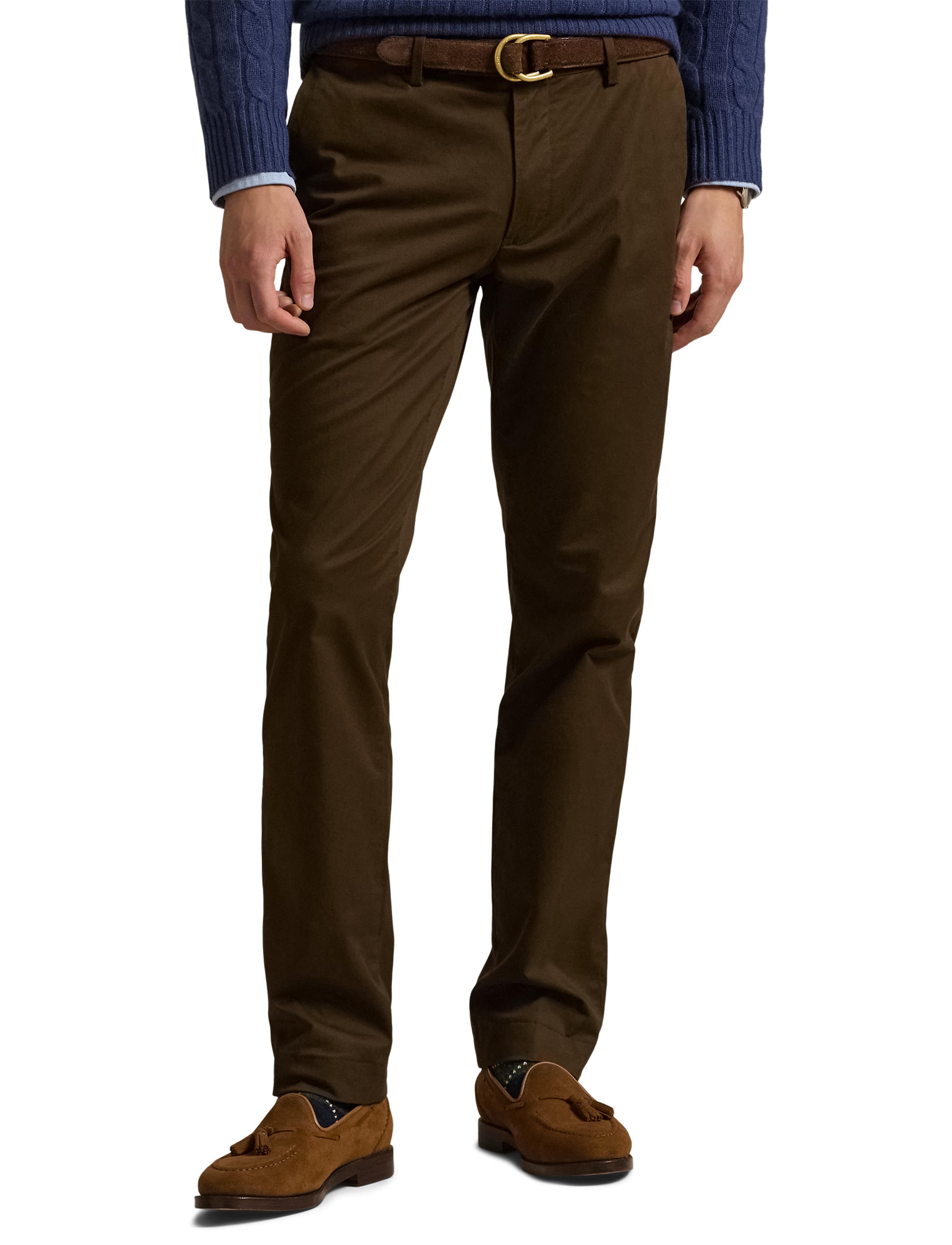 Pantalon Greenwich Slim Fit en chino - Dark Brown