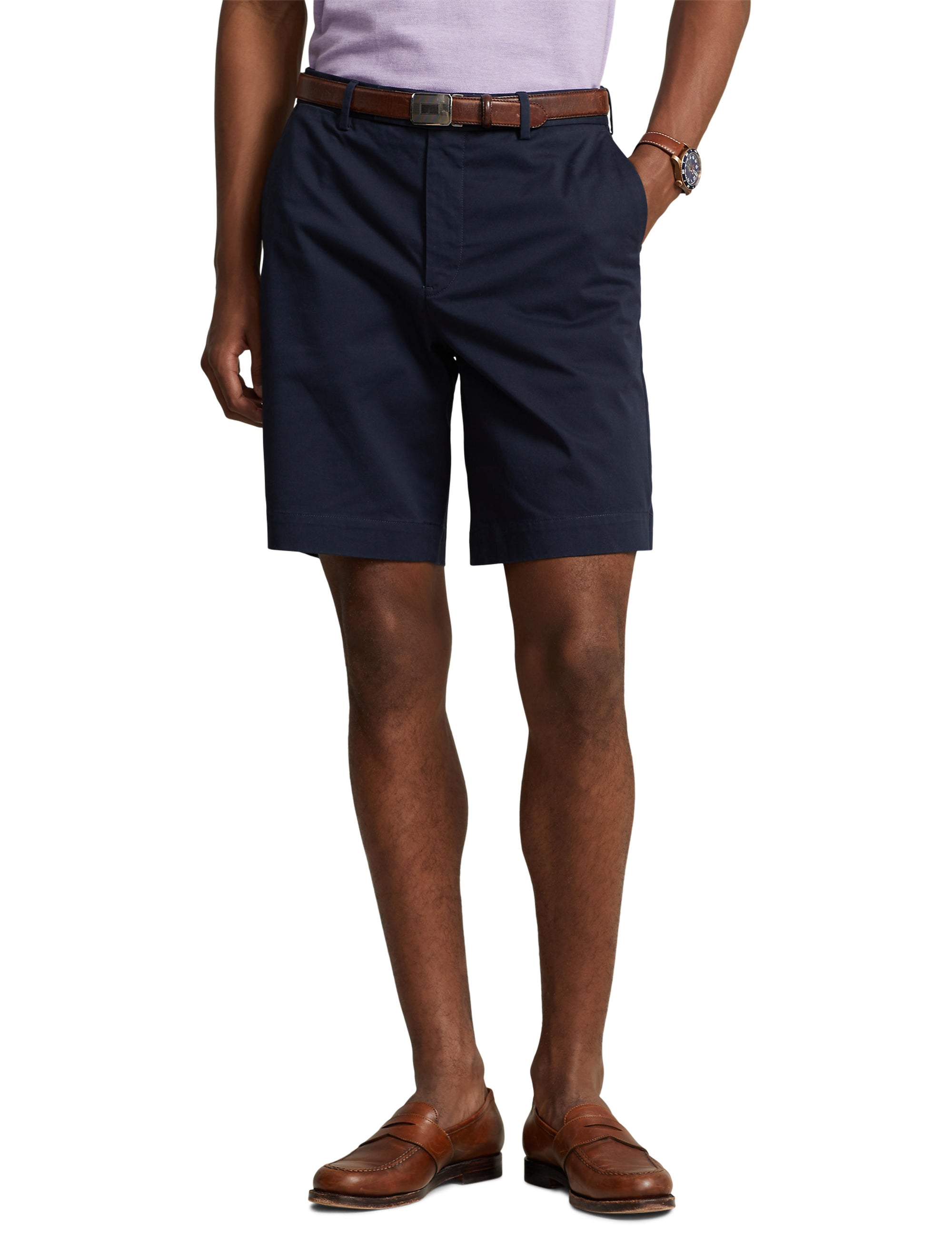 Short chino stretch Classic Fit - Aviator Navy