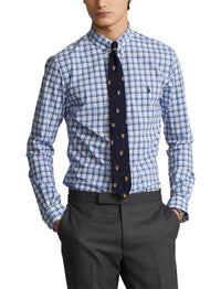 Chemise Slim Fit en popeline stretch - Blue & Multicolore