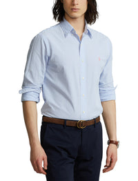 Chemise classique en seersucker - Light Blue & White