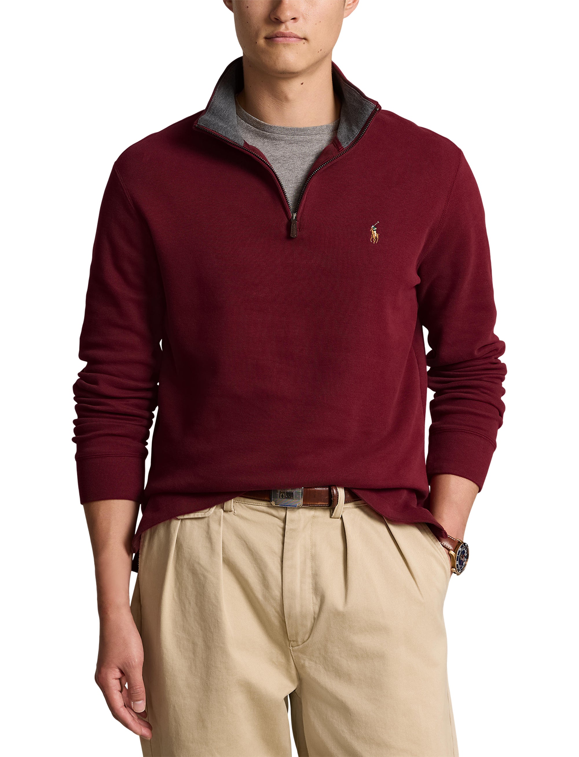 Pull demi-zippé côtelé Estate - Red Carpet & Barclay Heather Int