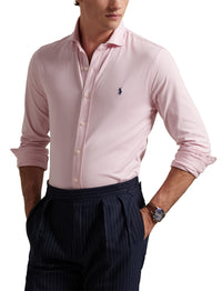 Chemise à col évasé en jersey  - Garden Pink