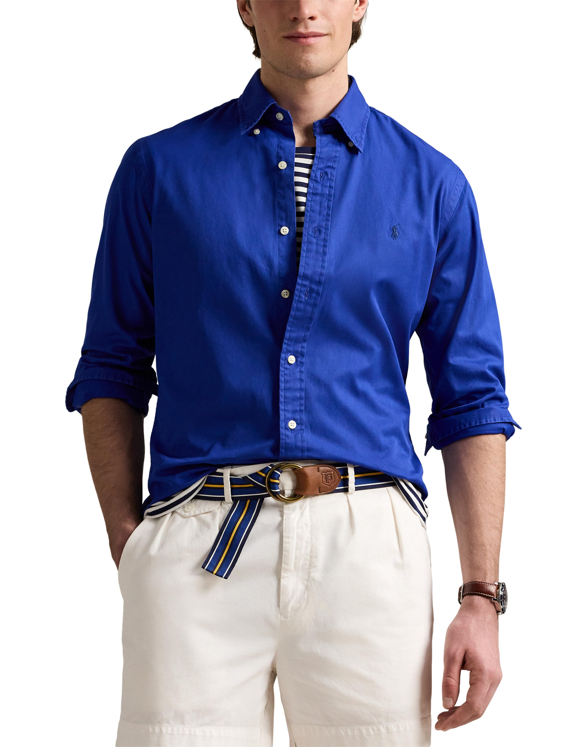 Chemise ajustée en sergé  - Heritage Royal