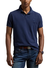Polo Big Pony en piqué coupe ajustée - Cruise Navy
