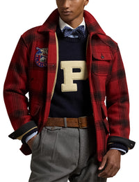 Veste utilitaire en laine écossaise  - Red Black Buffalo Plaid