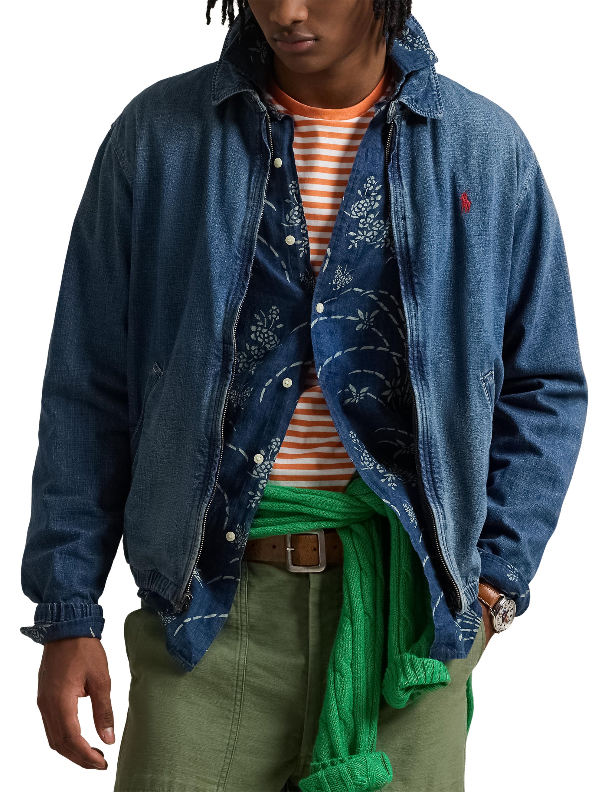 Veste Bayport denim teint à l'indigo - Oak Park