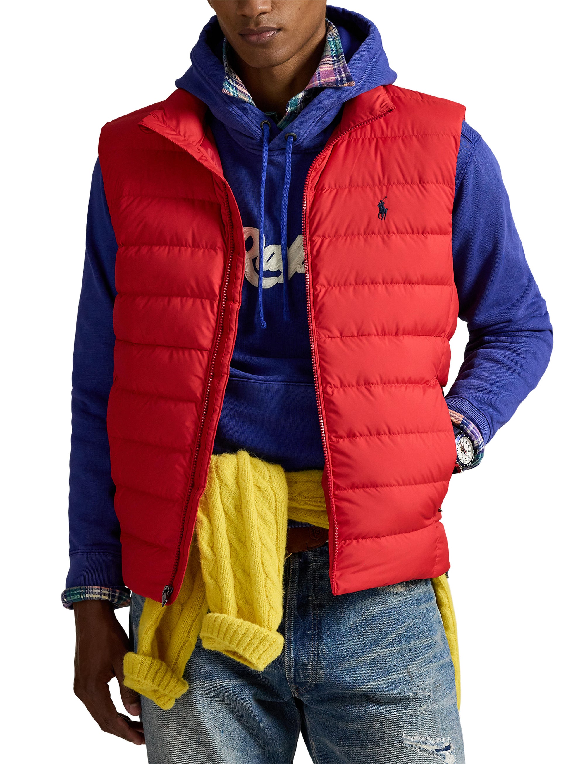 Colden packable down waistcoat - Red