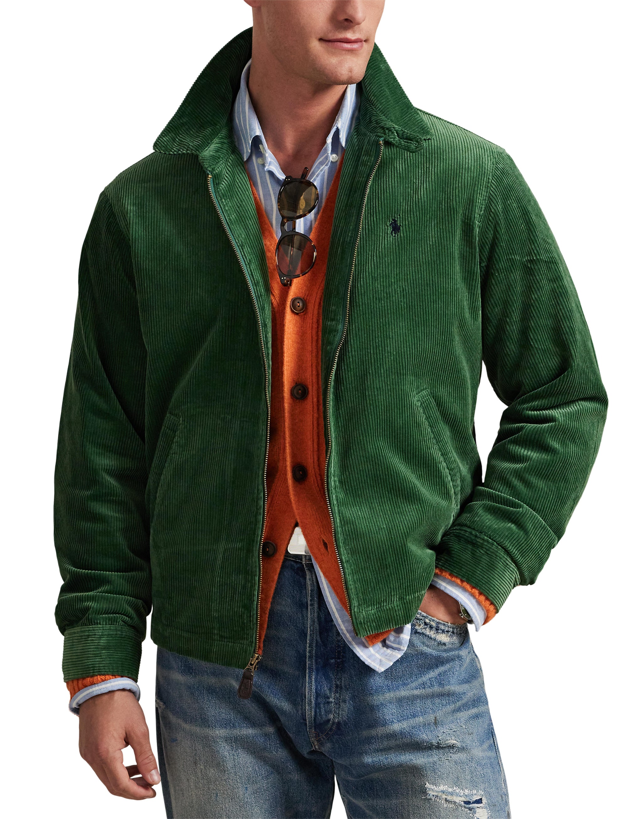 Wynton corduroy jacket - Meadow Green
