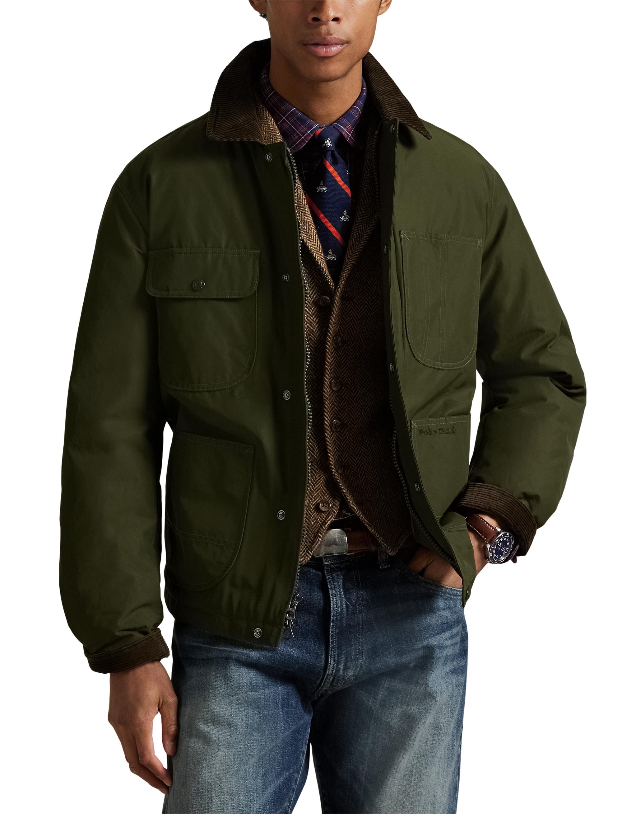 Elsdon utility jacket - Dark Loden