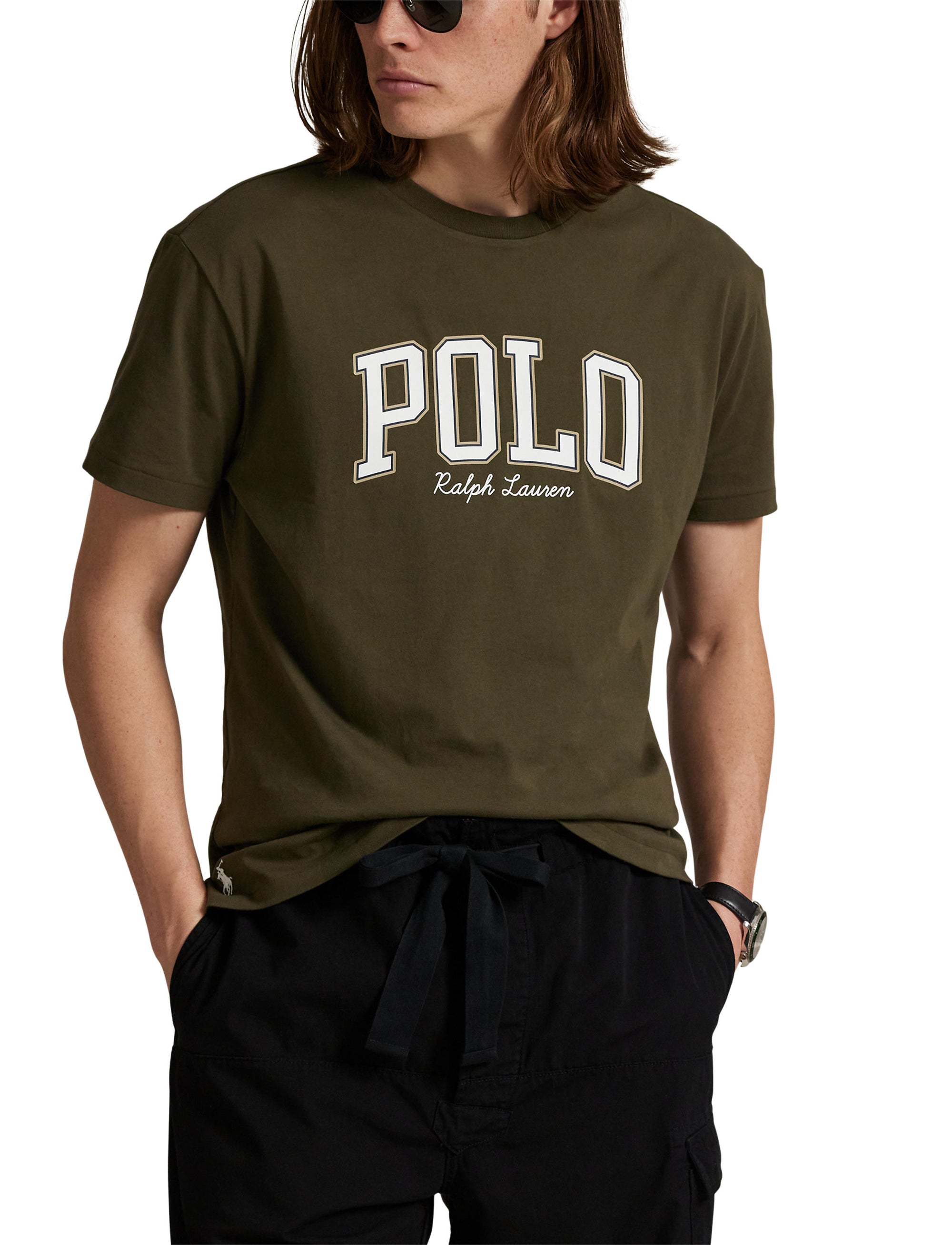 T-shirt à logo Custom Slim Fit - Canopy Olive