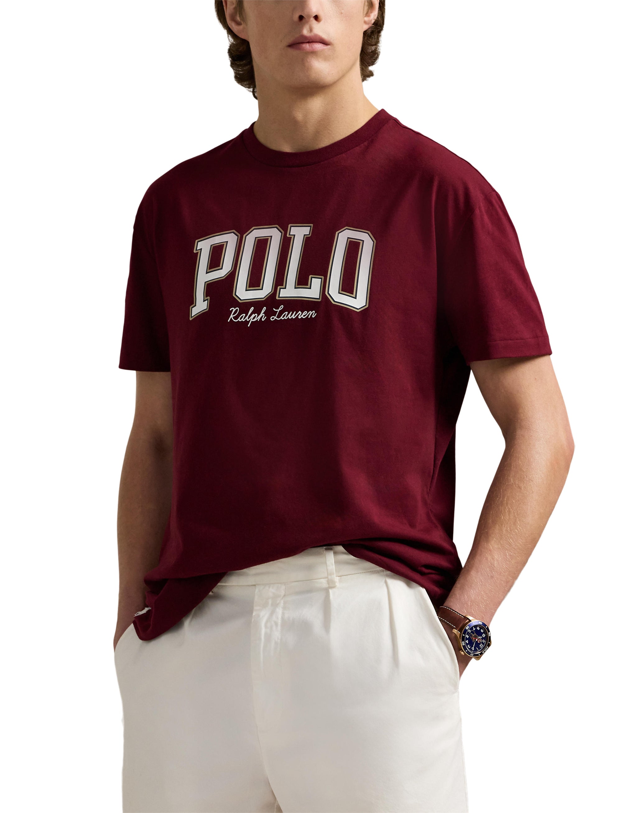 T-shirt à logo Custom Slim Fit - Classic Wine