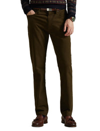 Pantalon slim droit Varick en sergé stretch - Dark Brown