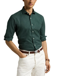 Chemise performance Custom Fit sergé - Landmark Green Heather
