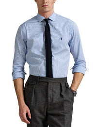 Chemise en popeline rayée Custom Fit - Blue & White