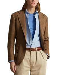 La veste RL67 à chevrons en laine - Brown & Camel