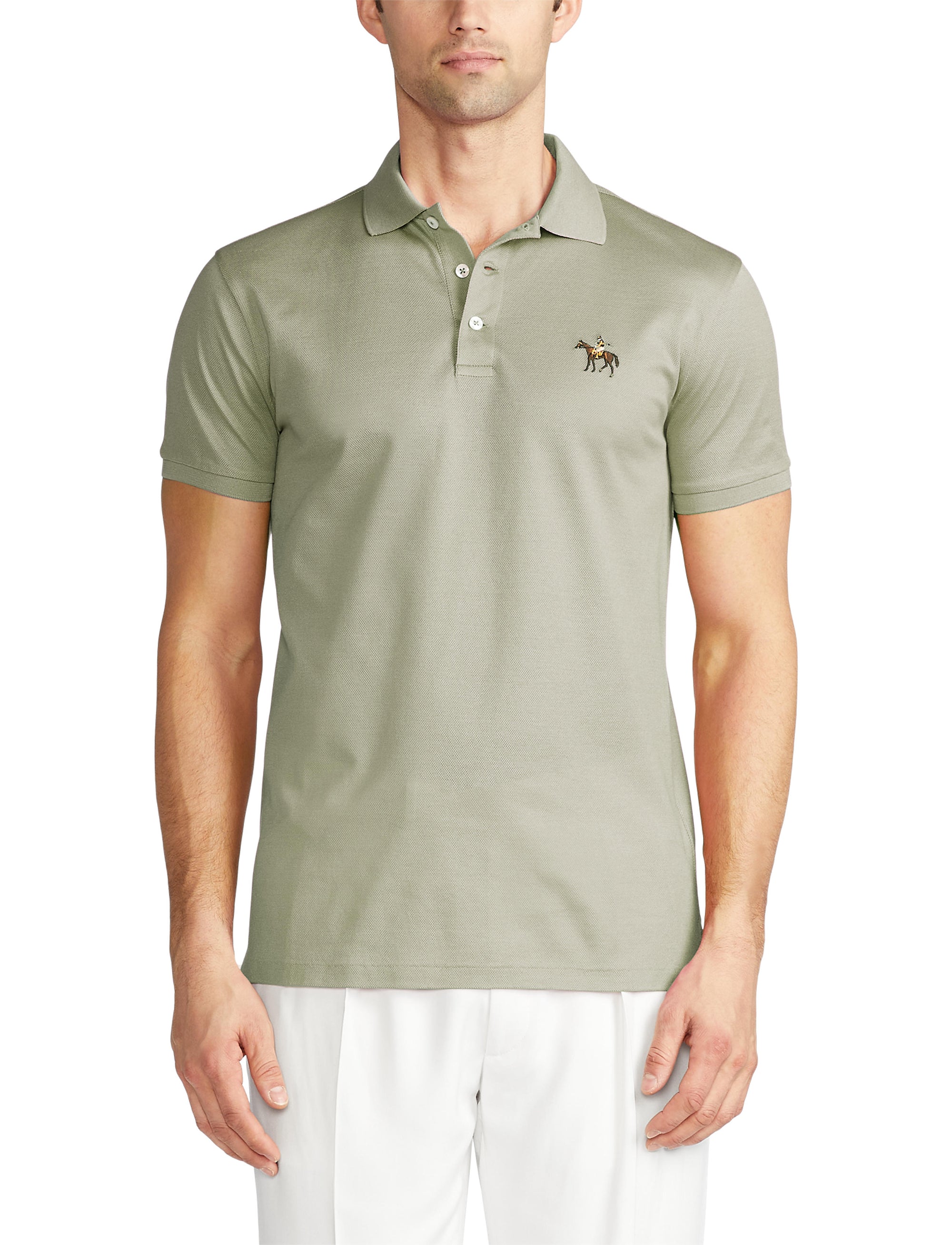 Polo Custom Slim Fit en piqué - Sea Spray