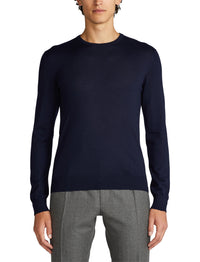 Pull col rond en cachemire - Classic Chairman Navy