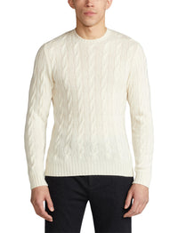 Pull en cachemire torsadé - Classic Cream