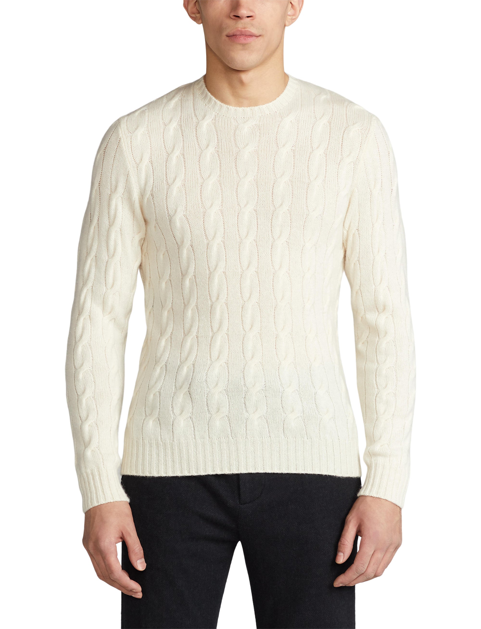 Pull en cachemire torsadé - Classic Cream