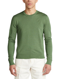 Pull col rond en soie - Sea Spray