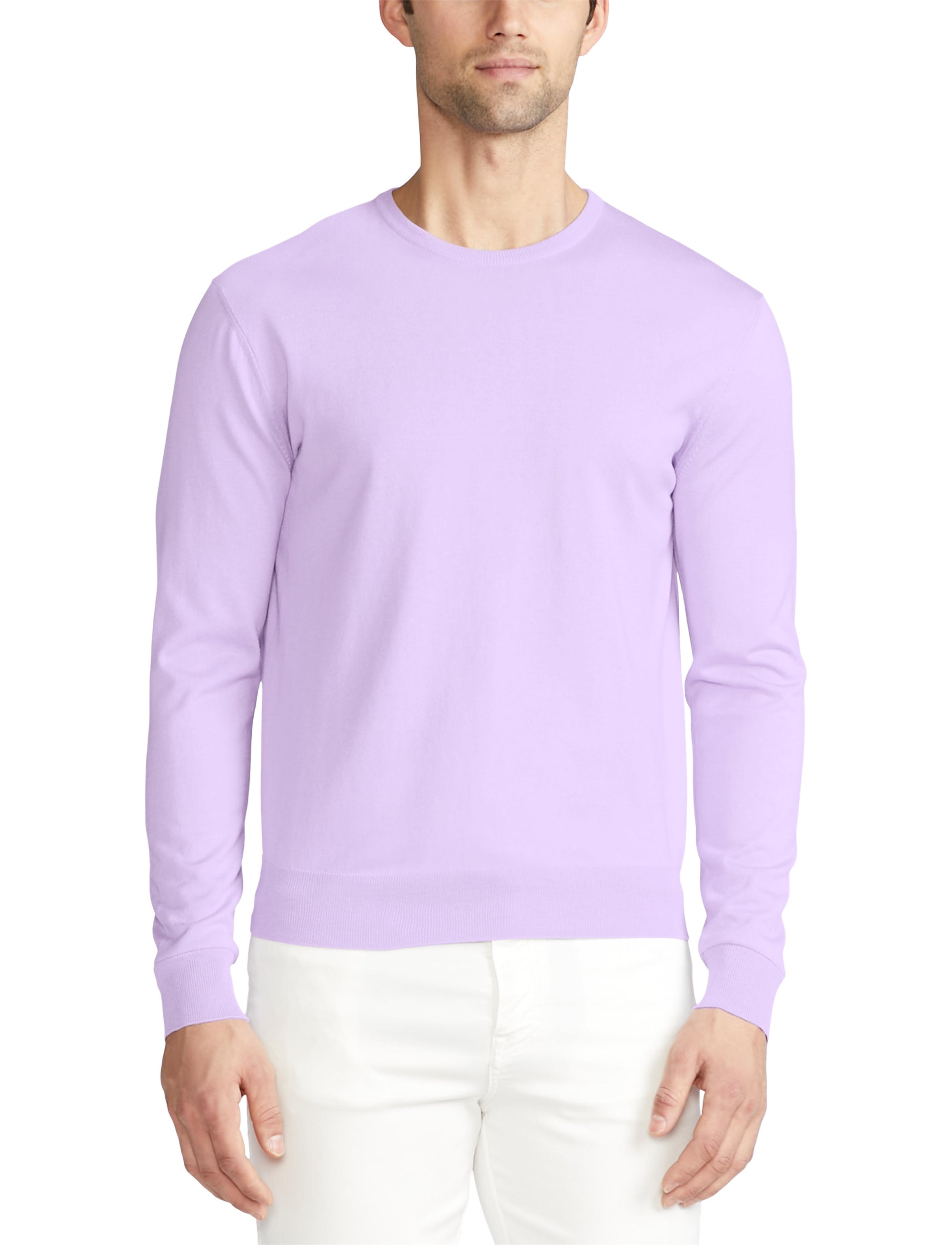 Pull col rond en coton - Lilac