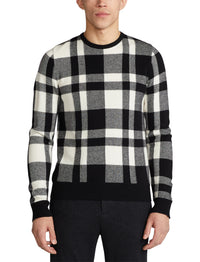 Pull en cachemire écossais - Classic Black With Lux Cream