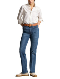 Jean à coupe droite et taille haute - Telesto Wash