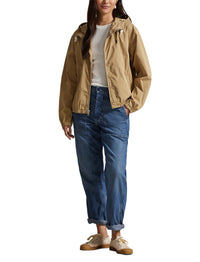 Twill hooded jacket - Cafe Tan