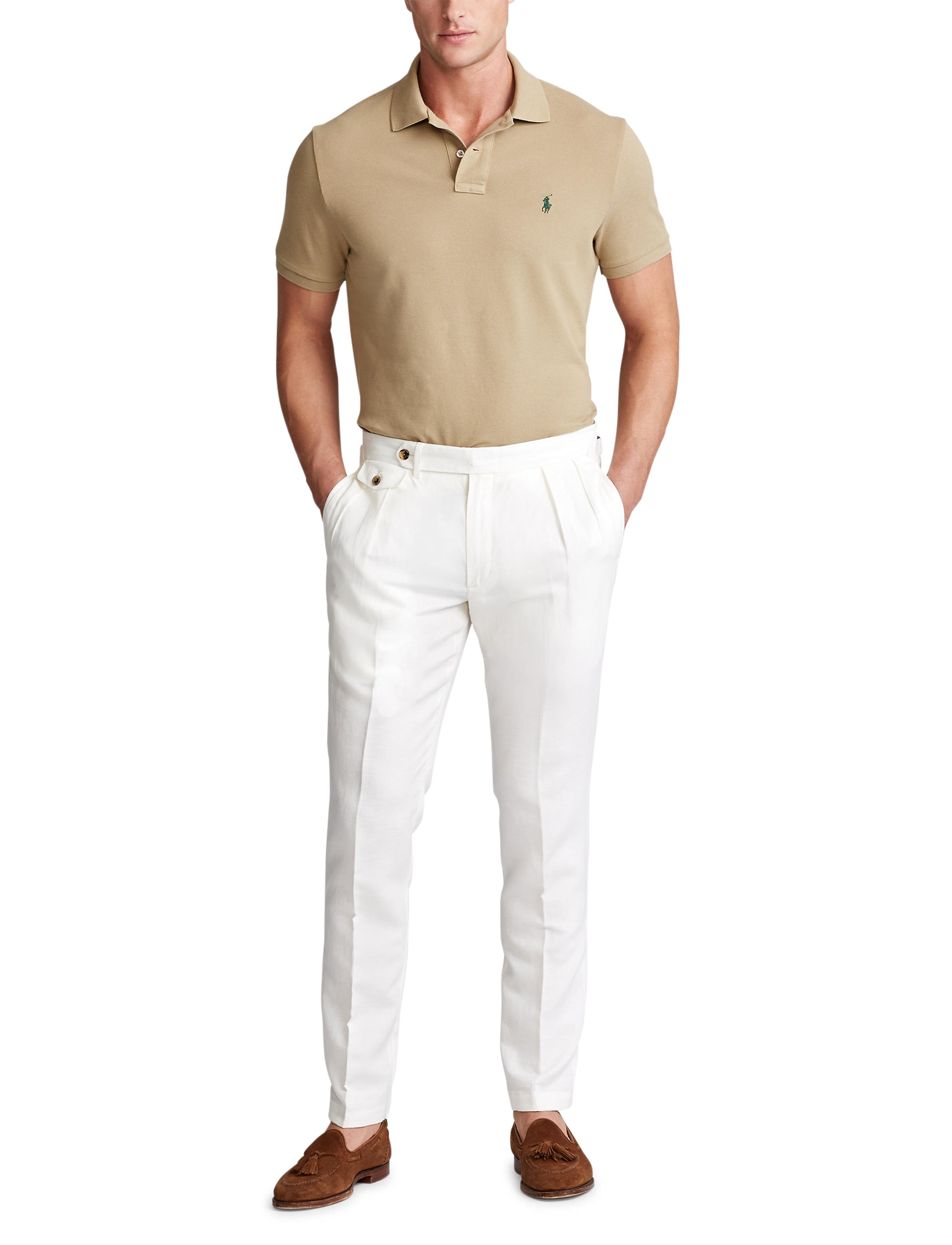 Polo coupe classique en coton piqué - Khaki Hill