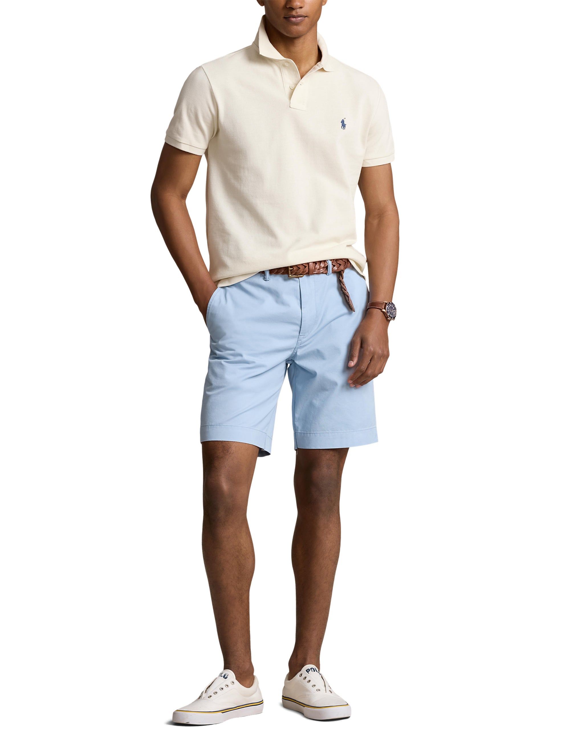Polo coupe classique en coton piqué - Herbal Milk