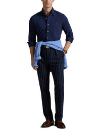 Chemise ultra-légère en coton piqué - Spring Navy Heather