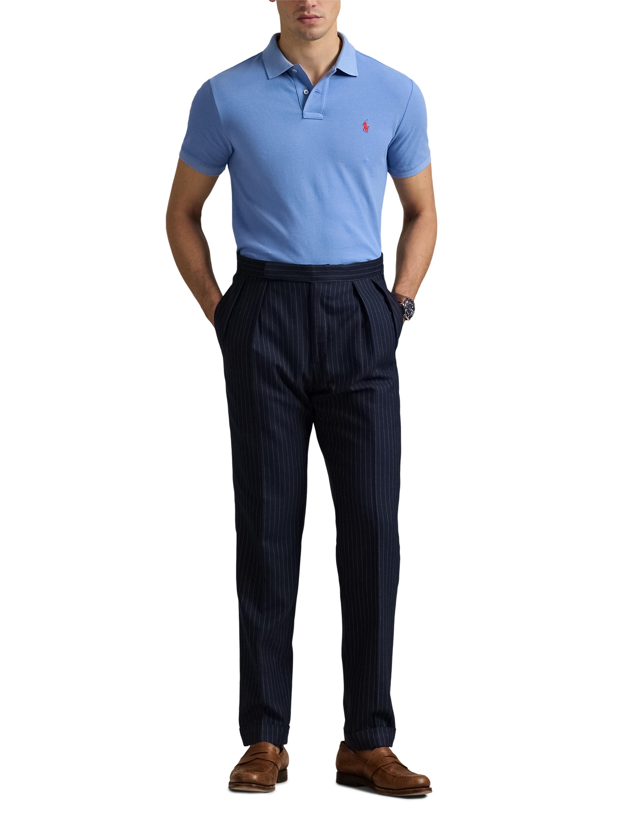 Polo iconique en coton piqué - Campus Blue