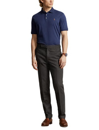 Polo en coton doux coupe ajustée - Spring Navy Heather