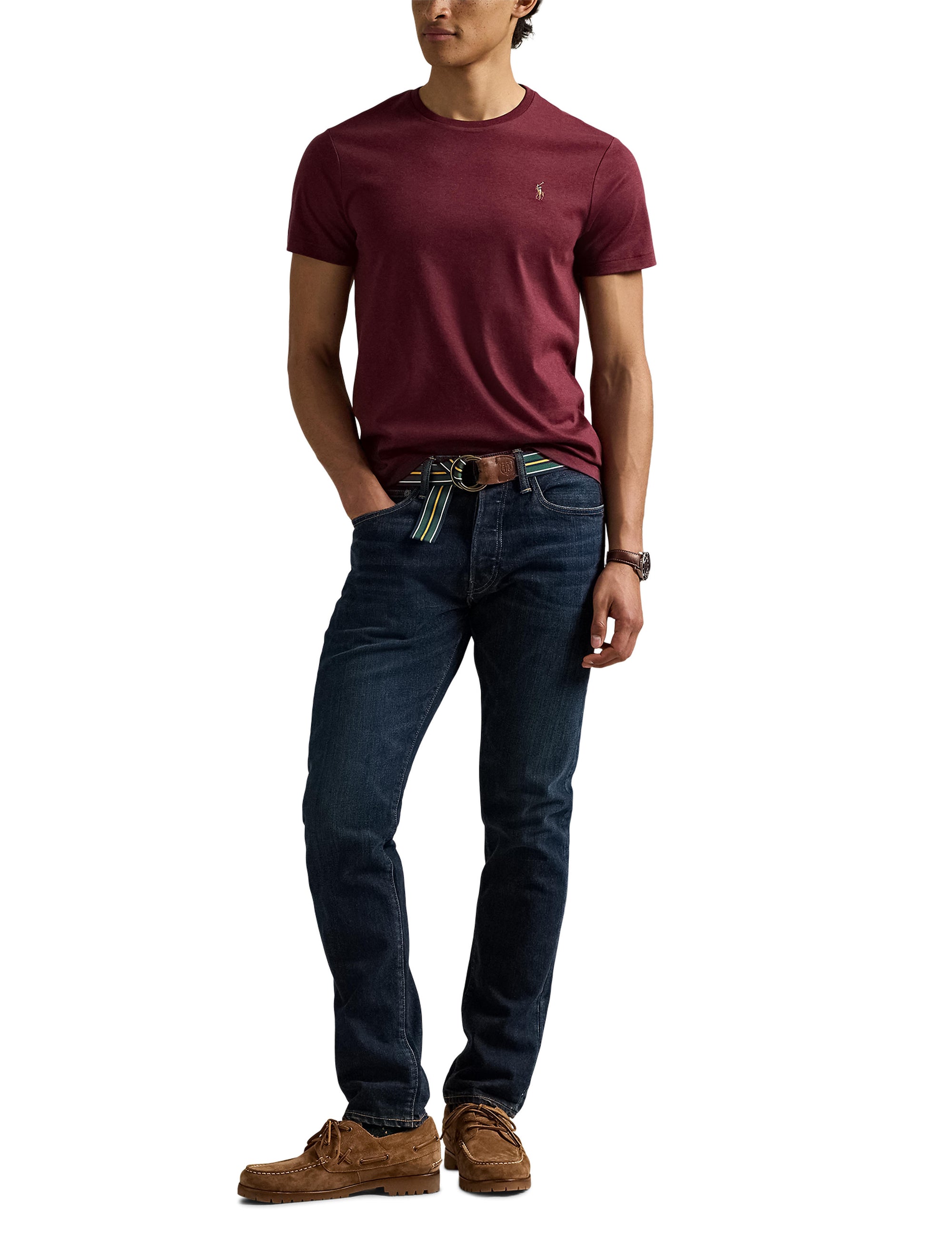 T-shirt Custom Slim Fit - Spring Wine Heather