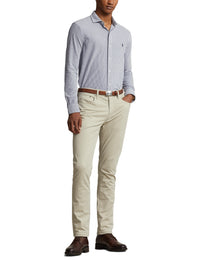 Chemise Oxford rayée coupe ajustée - Newport Navy & White