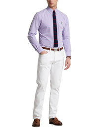 1pcs / NEW // 4655K LAVENDER/WHITE SPORT SHIRT LONG SLEEVE SLBDPPCS