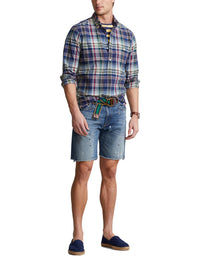Chemise Classic Fit en coton madras - Navy, Red & Multicolore