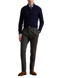 Pull demi-zippé en laine - Hunter Navy